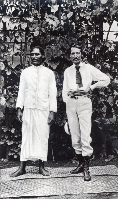 Robert Louis Stevenson and His Friend Tuimale Aliifono by English Photographer